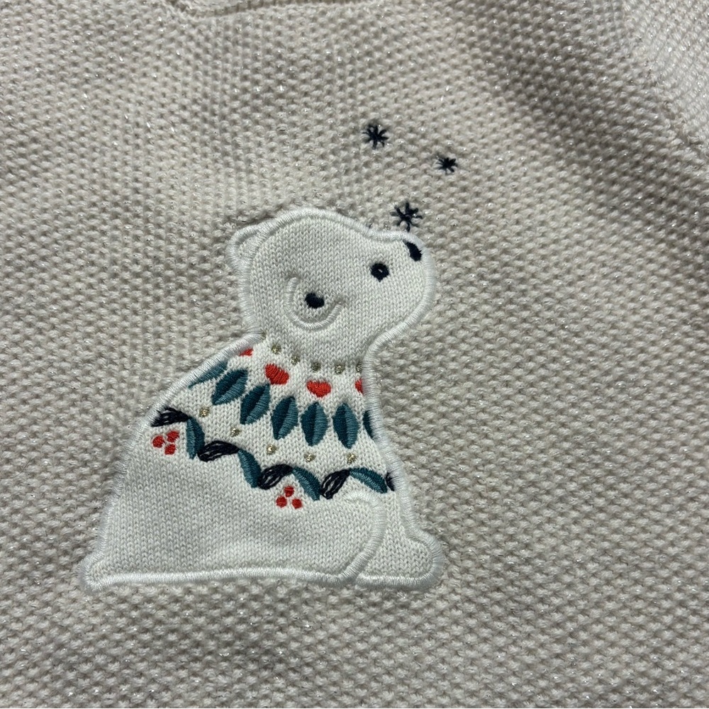 OBAIBI Baby Polar Cream Sweater Dress 18M